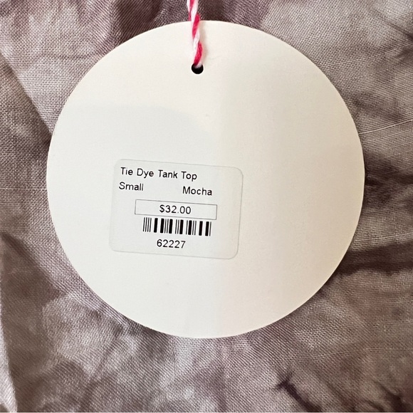 NWT Umgee Tie Dye Tank Top in Mocha Size Small Bohemian Festival Concert Beach - Picture 9 of 10